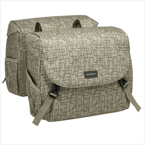 New Looxs dobbelt cykeltaske Mondi Joy 38 liter 37 x 16 x 32 cm (2x) - beige