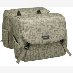 New Looxs dobbelt cykeltaske Mondi Joy 38 liter 37 x 16 x 32 cm (2x) - beige