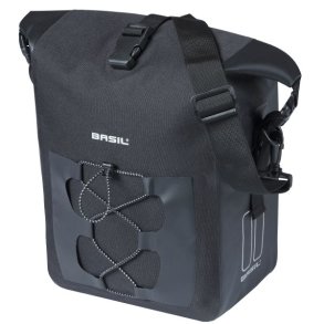 Cykeltaske Basil Navigator Vandtt M MIK 14 liter - 14 x 24 x 34 cm - sort