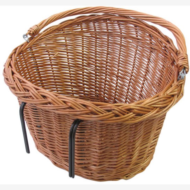 Wicker Cykelkurv Basil Detroit oval - 39x27x22 cm - natural