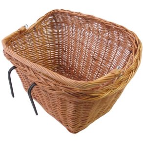 Cykelkurv i naturflet Basil Dublin - 49x34x27 cm