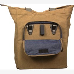 Cykeltaske Greenlands Canvas Shopper 20 liter 42 x 34 x 14 cm - kamelbrun