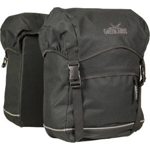 Dobbelt cykeltaske Greenlands 50 liter 32 x 42 x 19 cm (x2) - sort