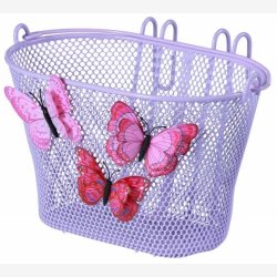 Junior cykelkurv Basil Jasmin Butterfly 28 x 20 x 19 cm - lila