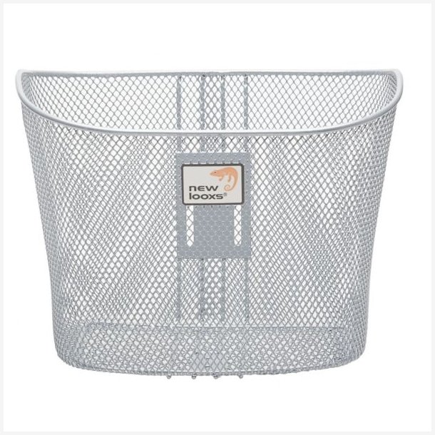 New Looxs cykelkurv Toscane fast 19L s�lv 34x25x25cm