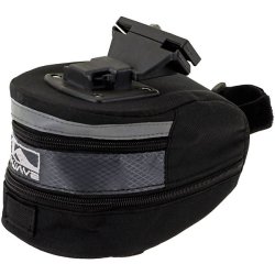 Sadeltaske til cykel M-WAVE Tilburg L Clic-montering, sort