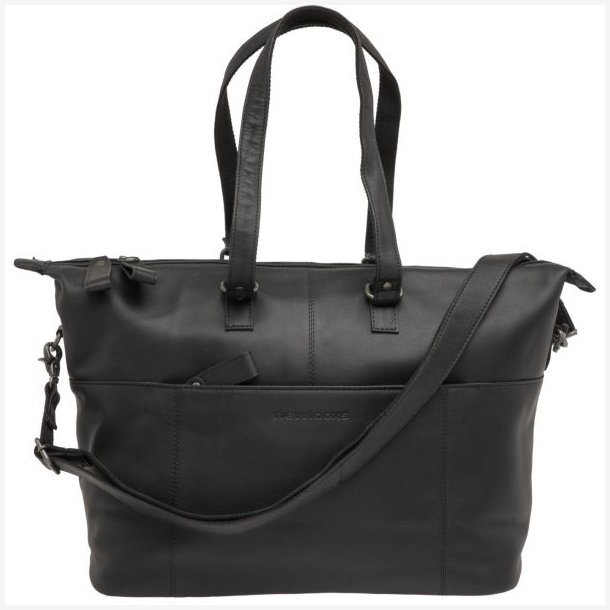 New Looxs laptop cykeltaske i lder Verla sort 21 liter