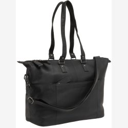 Cykeltaske New Looxs Verla 34 x 18 x 44cm 21 liter - luksuslder - sort