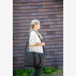 Cykeltaske New Looxs Verla 34 x 18 x 44cm 21 liter - luksuslder - sort