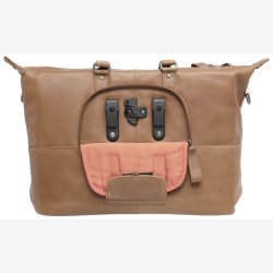 Cykeltaske New Looxs Verla 34 x 18 x 44cm 21 liter - luksus leather - Cognac brun