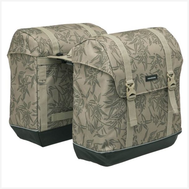 Dobbelt cykeltaske New Looxs Alba Dobbelt MIK Bamboo 42 liter 37 x 17 x 37cm (2x) - sand
