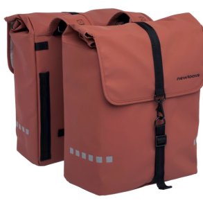 Dobbelt cykeltaske New Looxs Odense 39 liter 34 x 16 x 38 cm (x2) - rust brun