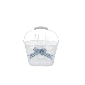 Junior cykelkurv NewLooxs Asti piger 8 liter 26 x 17 x 17,5 cm - Arabella blue (hvid)