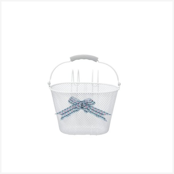 Junior cykelkurv NewLooxs Asti piger 8 liter 26 x 17 x 17,5 cm - Arabella blue (hvid)