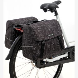 Dobbelt cykeltaske New Looxs Joli Alma 37 liter - 38 x 18 x 30 cm (2x) - sort
