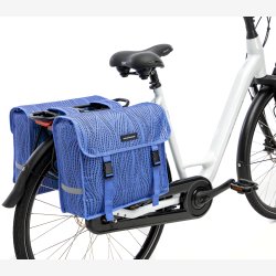 Dobbelt cykeltaske New Looxs Fiori Alma 30 liter - 37 x 12,5 x 33 cm (x2) - bl