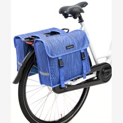 Dobbelt cykeltaske New Looxs Fiori Alma 30 liter - 37 x 12,5 x 33 cm (x2) - bl