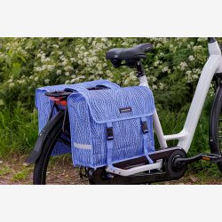 Dobbelt cykeltaske New Looxs Fiori Alma 30 liter - 37 x 12,5 x 33 cm (x2) - bl