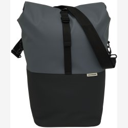 Cykeltaske med PC rum New Looxs Nyborg 17 liter 30 x 17 x 37 cm - mrkegr/sort