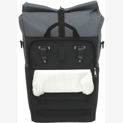 Cykeltaske med PC rum New Looxs Nyborg 17 liter 30 x 17 x 37 cm - mrkegr/sort