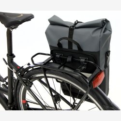 Cykeltaske med PC rum New Looxs Nyborg 17 liter 30 x 17 x 37 cm - mrkegr/sort