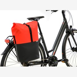 Cykeltaske med PC rum New Looxs Nyborg 17 liter 30 x 17 x 37 cm - rd/sort