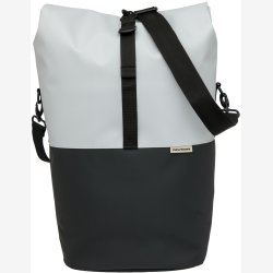 Cykeltaske med PC rum New Looxs Nyborg 17 liter 30 x 17 x 37 cm - lysegr/sort