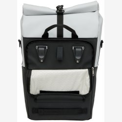 Cykeltaske med PC rum New Looxs Nyborg 17 liter 30 x 17 x 37 cm - lysegr/sort