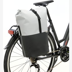 Cykeltaske med PC rum New Looxs Nyborg 17 liter 30 x 17 x 37 cm - lysegr/sort