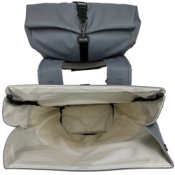 New Looxs cykeltaske dobbelt Nyborg mrkegr/sort 34L