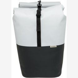 Dobbelt cykeltaske New Looxs Nyborg 34 liter - 30 x 17 x 37cm (x2) - lysegr/sort