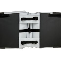 New Looxs cykeltaske dobbelt Nyborg lysegr/sort 34L