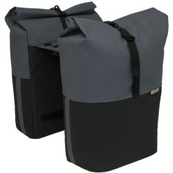 New Looxs cykeltaske dobbelt Nyborg mrkegr/sort MIK 34L