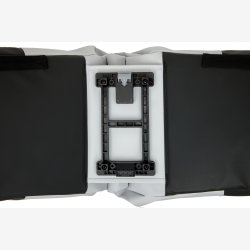 Dobbelt cykeltaske New Looxs Nyborg MIK 34 liter - 30 x 17 x 37cm (x2) - lysegr/sort