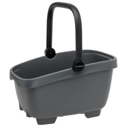 Cykelkurv af genanvendt plast New Looxs Clipper Racktime - 28 L 49 x 37 x 29 cm - mrkegr