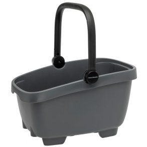 Cykelkurv af genanvendt plast New Looxs Clipper Racktime - 28 L 49 x 37 x 29 cm - m�rkegr�