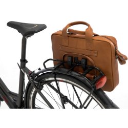 New Looxs brbar cykeltaske Luko i lder cognac 7,5L 15"