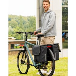 New Looxs cykeltaske dobbelt Tulum sort 32L