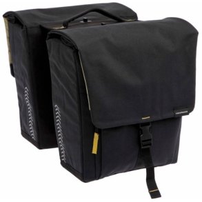 New Looxs cykeltaske dobbelt Tulum aftagelig sort 32L