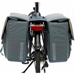 New Looxs cykeltaske dobbelt Tulum aftagelig sort 32L
