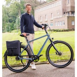 New Looxs cykeltaske dobbelt Tulum aftagelig sort 32L