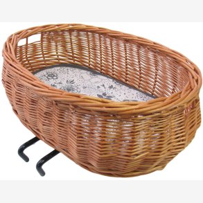 Wicker dog Cykelkurv Basil Pluto oval 50x37x20cm for Styr mounting