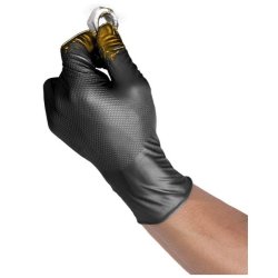 Nitrilhandsker GRIPP-IT - �ske med 50 stk. - sort - L