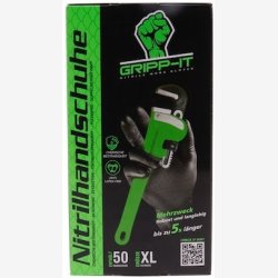 Handsker GRIPP-IT Nitrile XL - box of 50 pieces - black