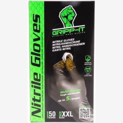 Handsker GRIPP-IT Nitrile XXL - box of 50 pieces - black