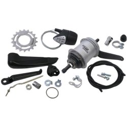 Gearnav 3-speed Sturmey Archer AWC fodbremse - komplet med justeringsmekanisme
