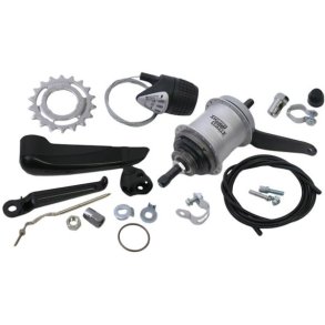 Gearnav 3-speed Sturmey Archer AWC fodbremse - komplet med justeringsmekanisme