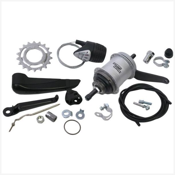 Gearnav 3-speed Sturmey Archer AWC fodbremse - komplet med justeringsmekanisme