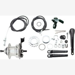 Gearnav 3 gear Sturmey Archer Summit X-RD3 tromlebremse - hjpoleret aluminium