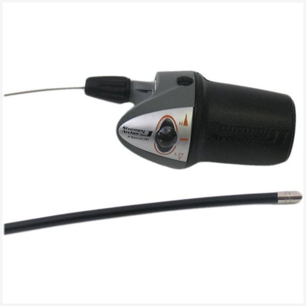 Drejeskifter 8 gear Sturmey Archer HSJ-955 Twistgrip - Sort/S�lv